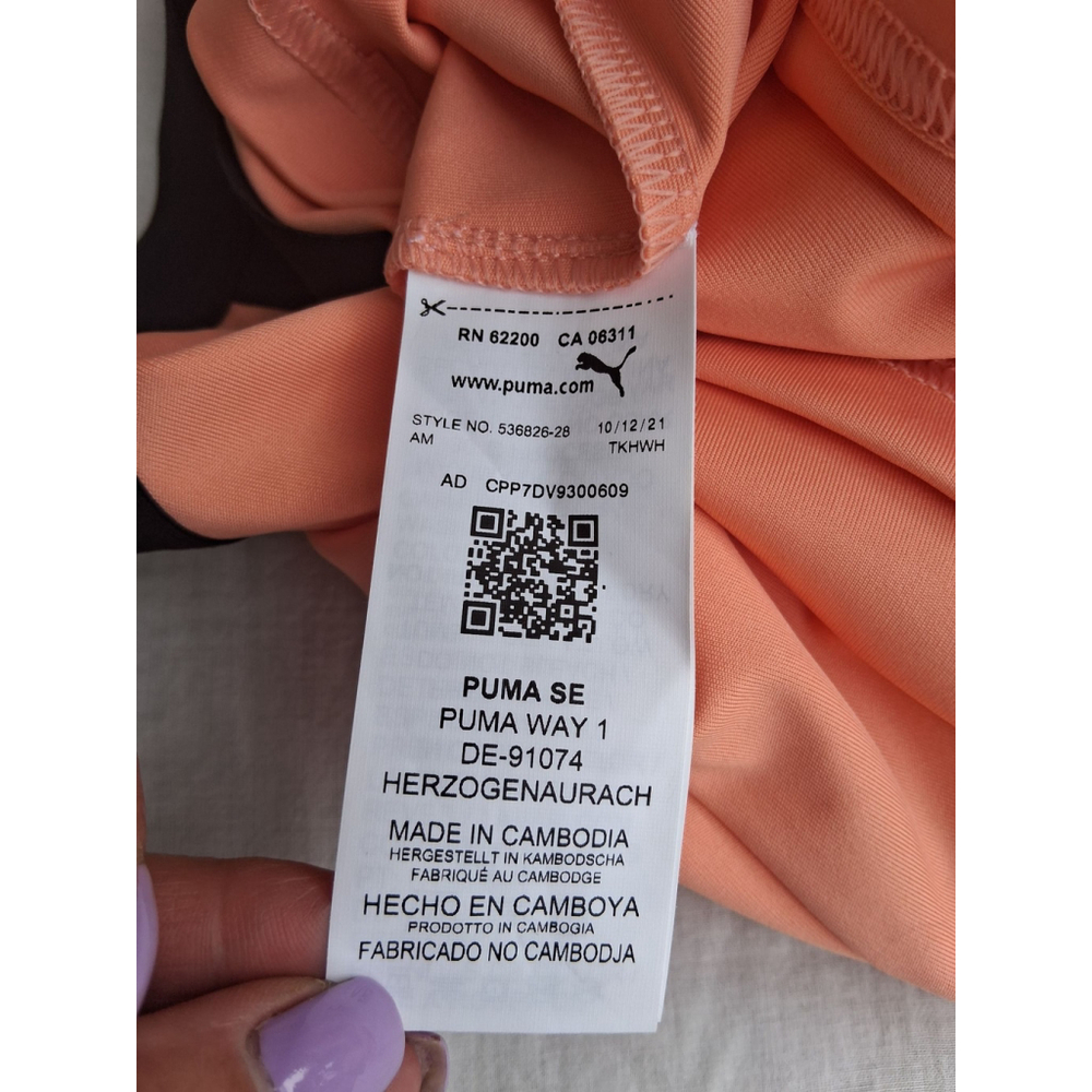 💕NWT Women's Puma Team Dress XL Peach Pink Black - Picture 7 of 10